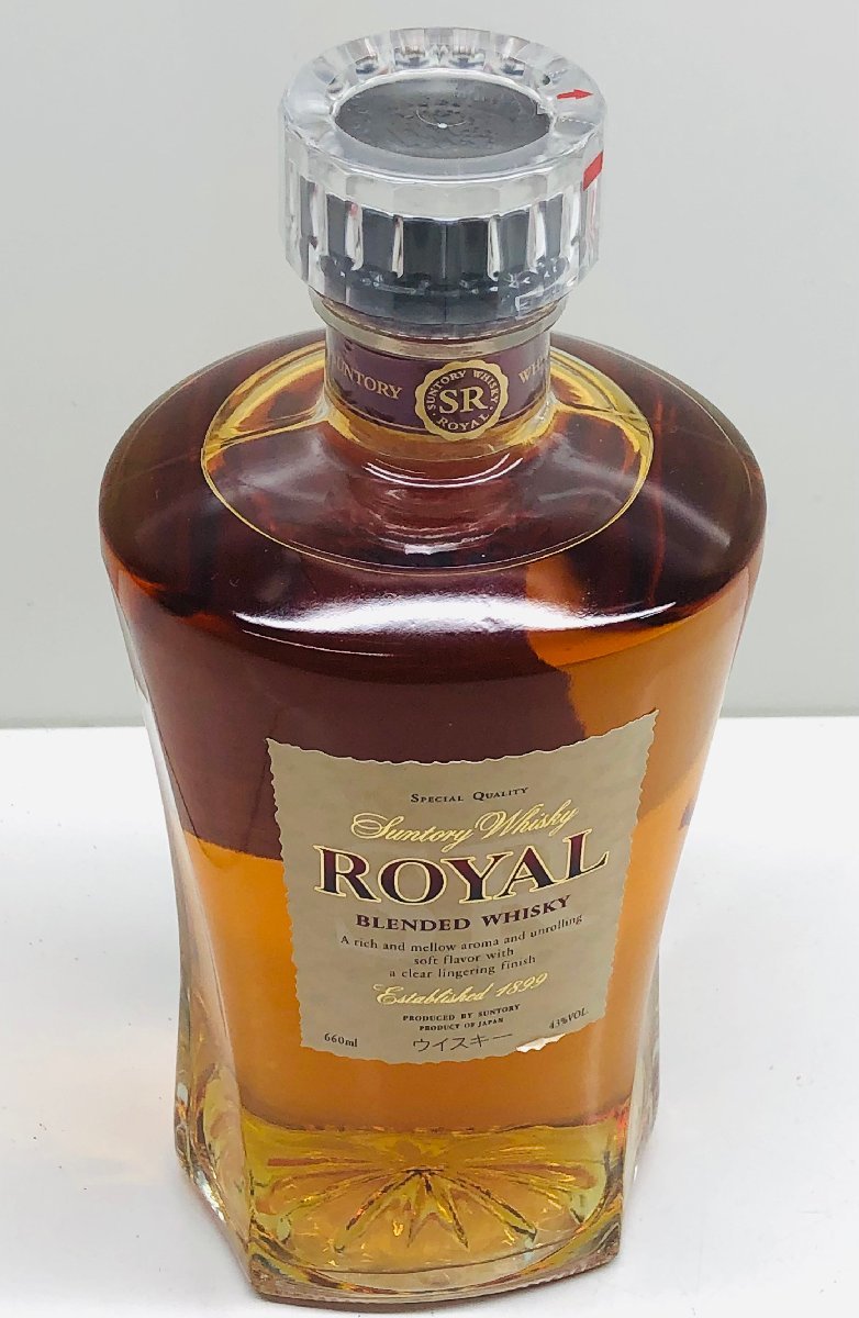 【未開栓/保管品】　SUNTORYROYAL サントリーローヤルスリムボトル　ウィスキー　BLENDEDWHISKY アルコール度数43％　660ml_画像1