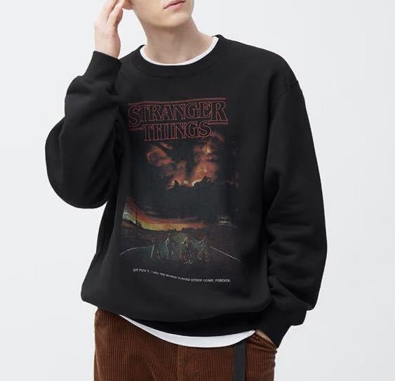 美品 GU ストレンジャーシングス M ヘビーウェイトスウェット 美品 GU ストレンジャーシングス M ヘビーウェイトスウェット