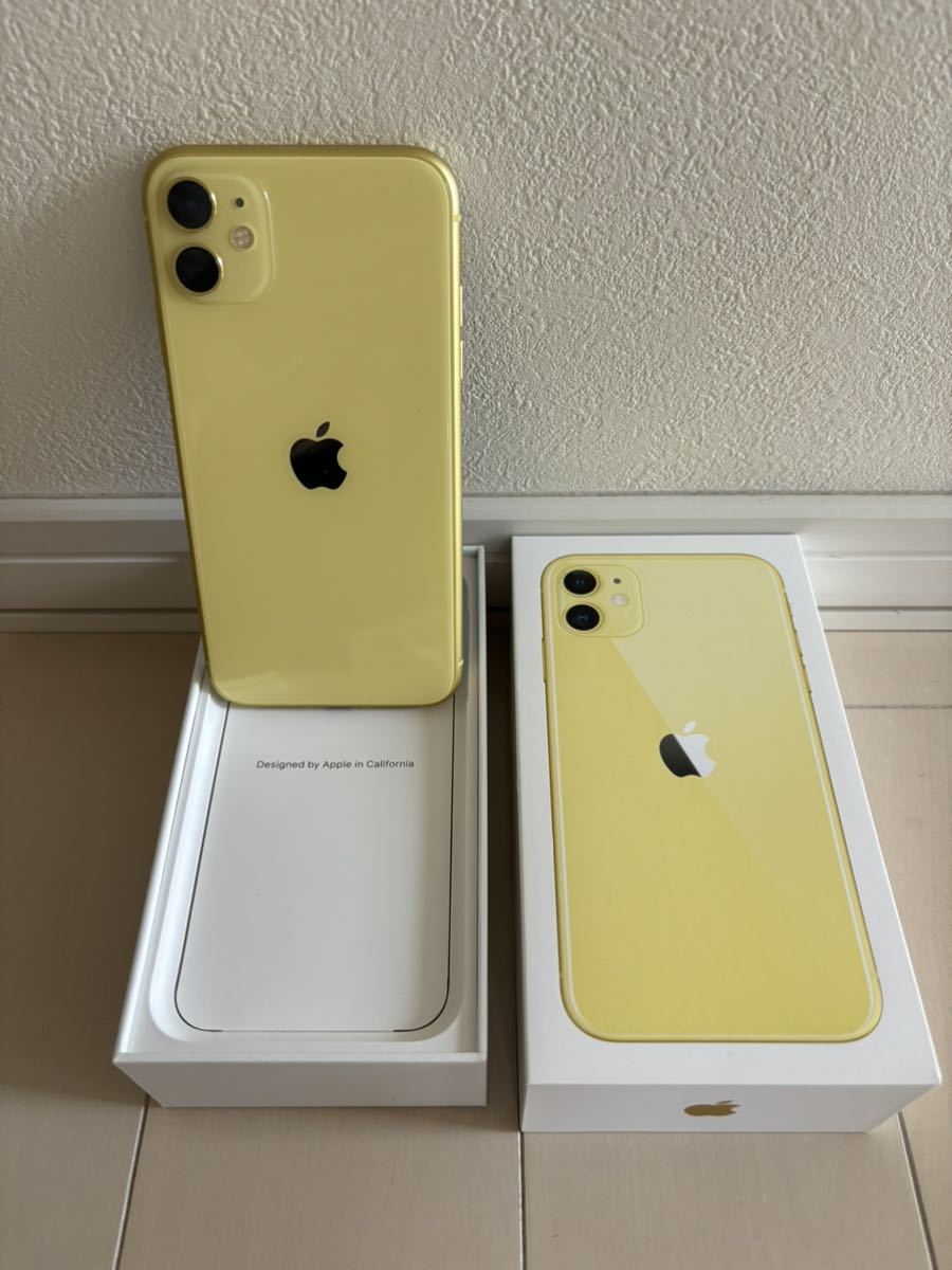 美品　iPhone１１　イエロー　１２８GB _画像3