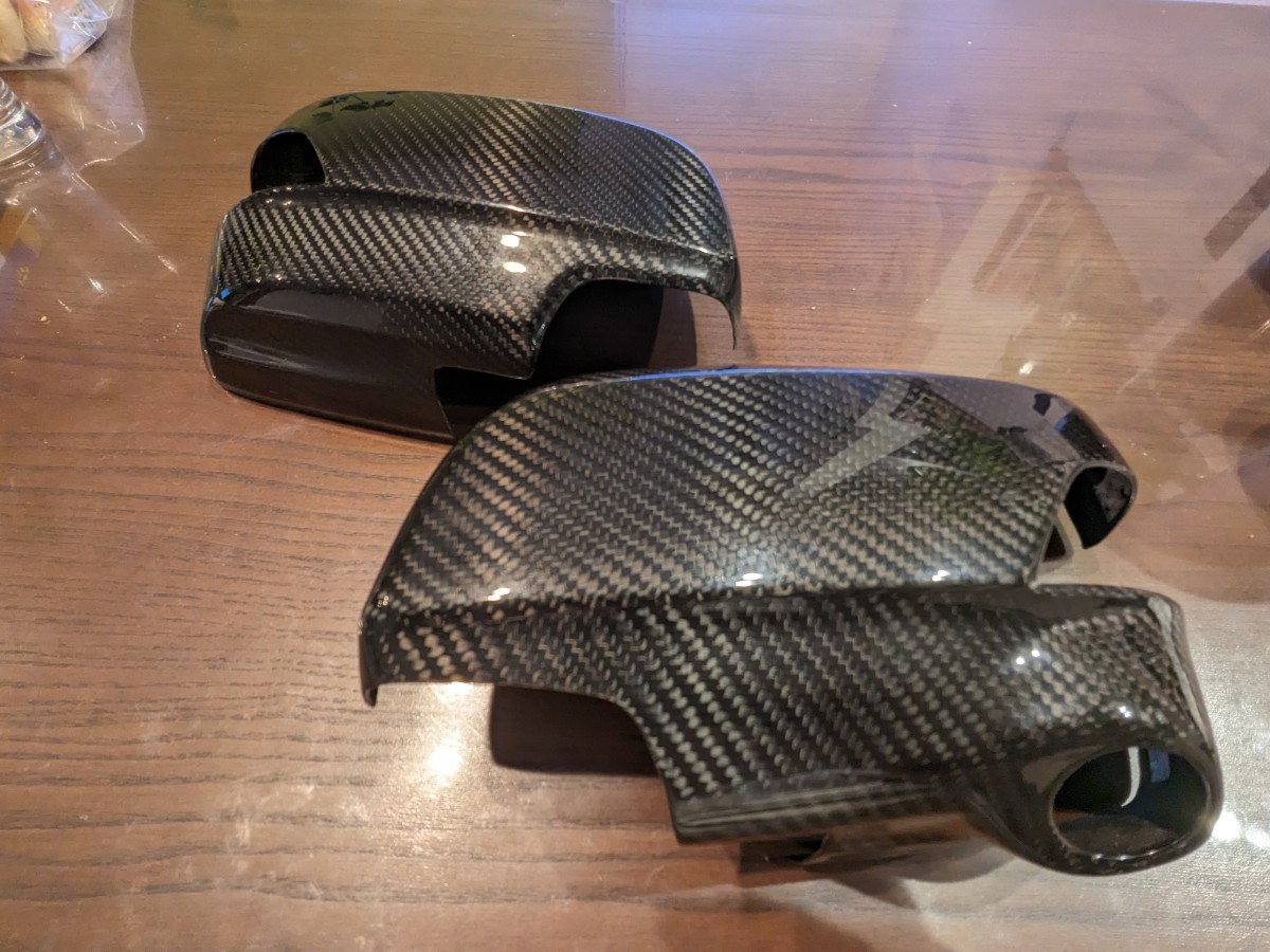 美品 AXIS-PARTS GT-DRY CARBON ドライカーボン製ドアミラーカバー st231 艶有り仕様 スバル レヴォーグ WRX STI S4 VAB VAG VM B型以降_画像1