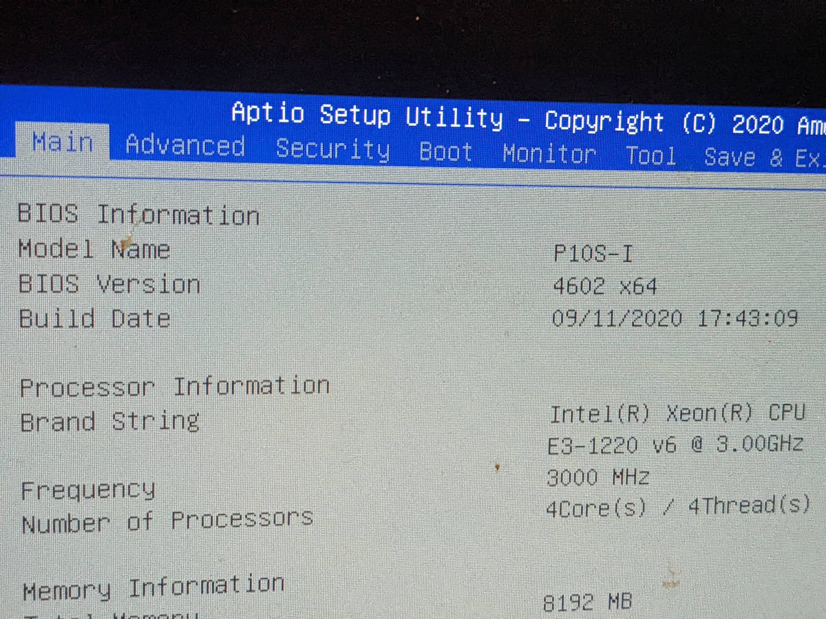中古 美品 動作確認済 ASUS P10S-I + Intel Xeon E3-1220 v6 + DDR4 8GB ECC Mini-ITX ITX Windows11 TPMモジュールで可 ゴールドクーポン_画像2