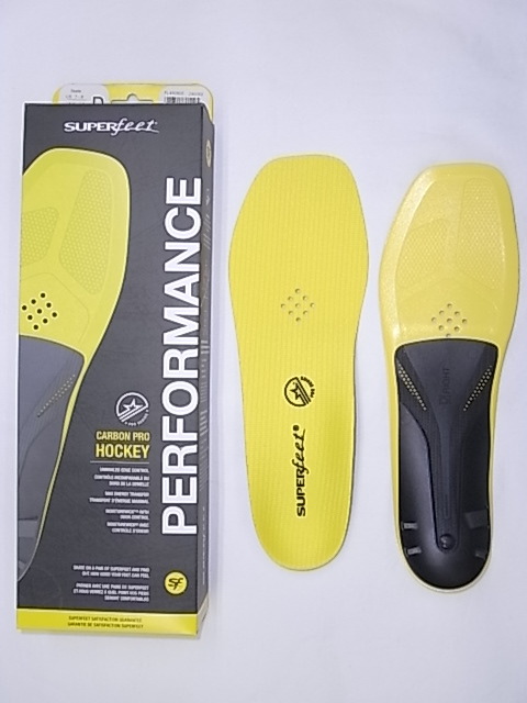 ゲリラセール超特価送料込み!!日本正規新品 SUPERfeet CARBON PRO HOCKEY insoles/D/スーパーフィート インソール ホッケー/D（25.0-27.0)_画像1