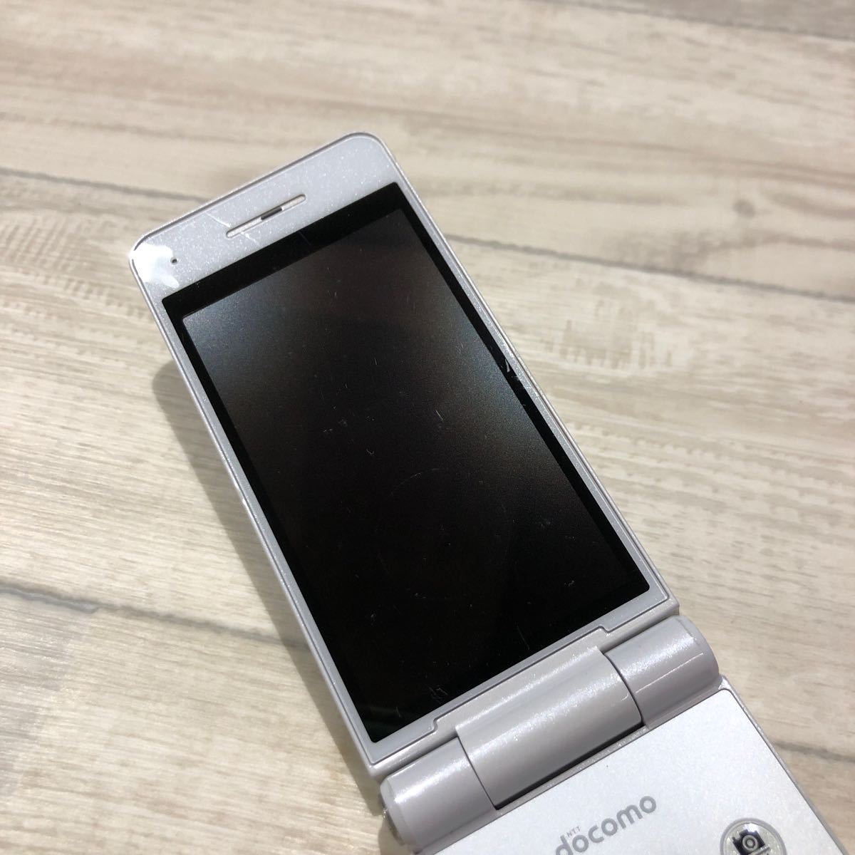 docomo ドコモ Panasonic パナソニック P-smart P-01J ガラケー 携帯電話 利用制限○ 白 ホワイト_画像2
