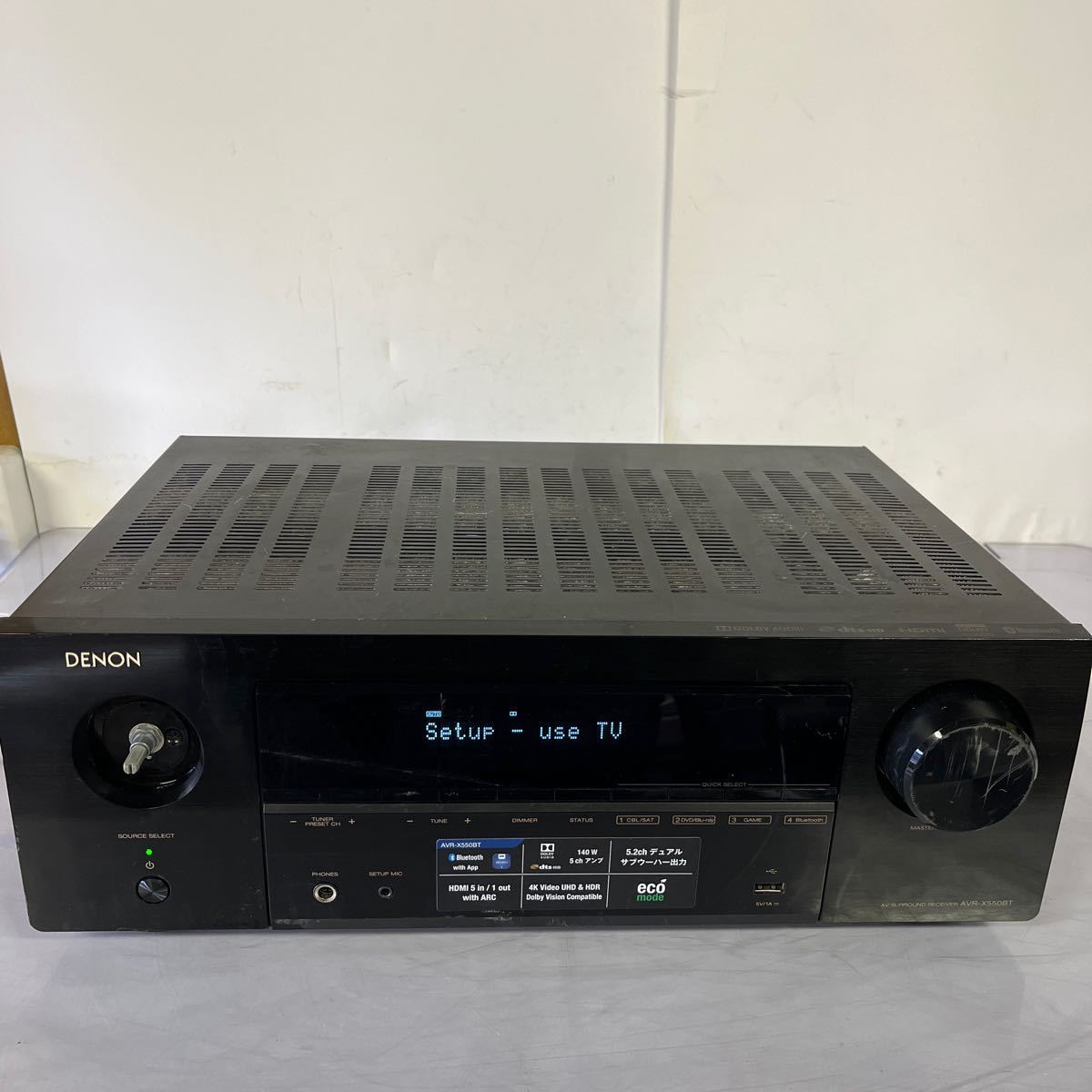 【通電OK】 DENON AVR-X550BT 音響機器 _画像1