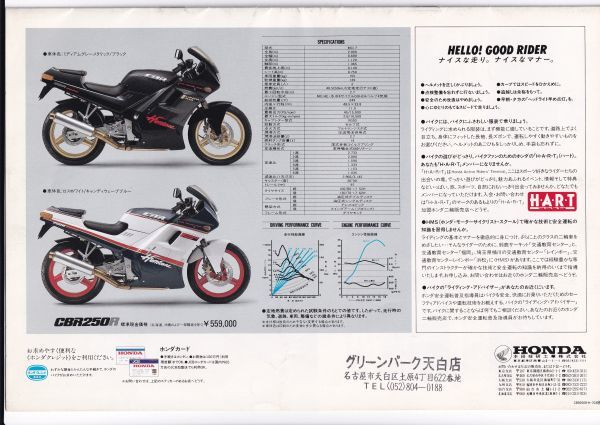 ☆カタログ　HONDA CBR250R バイク/単車 C4658_画像7