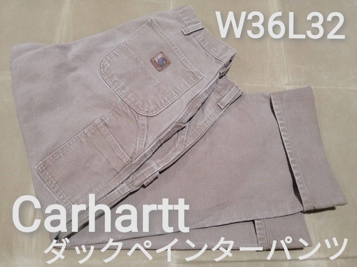 美品　Carhartt　W36L32　ダック生地ペインターパンツ