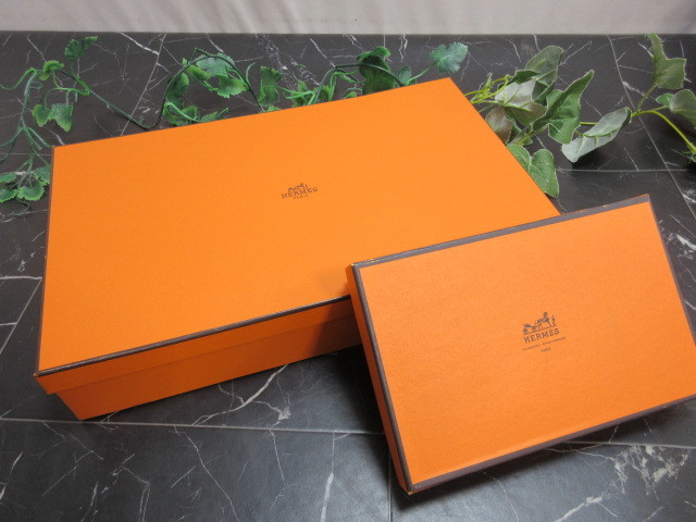 【OH6856/8】HERMES/エルメス　空箱　箱　2箱セット　14×22.5/23.5×38.5ｃｍ_画像1