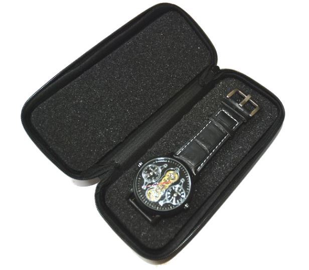 送料無料 腕時計ケース １本収納 時計 ウォッチケース 持ち運びに便利　バックの中で時計保護_画像1