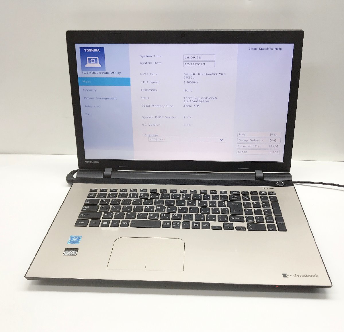 NT: TOSHIBA BX/67TG Pentium-3825U 1.90GHｚ /4GB/ 無線 マルチ ノート_画像1