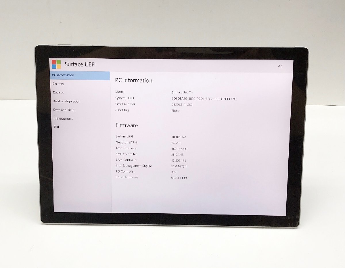 NT: 第11世代★Microsoft Surface Pro　7 1960 [Core i3-1115G4 3.00GHz/RAM:8GB/SSD:128GB/12.3インチ] タブレット　ジャンク