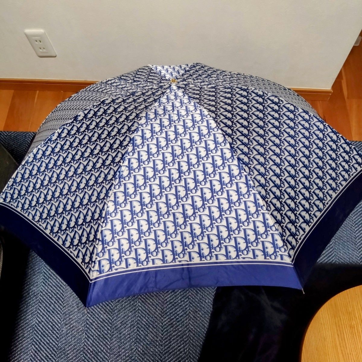ヴィンテージ クリスチャンディオール トロッター柄 折りたたみ傘