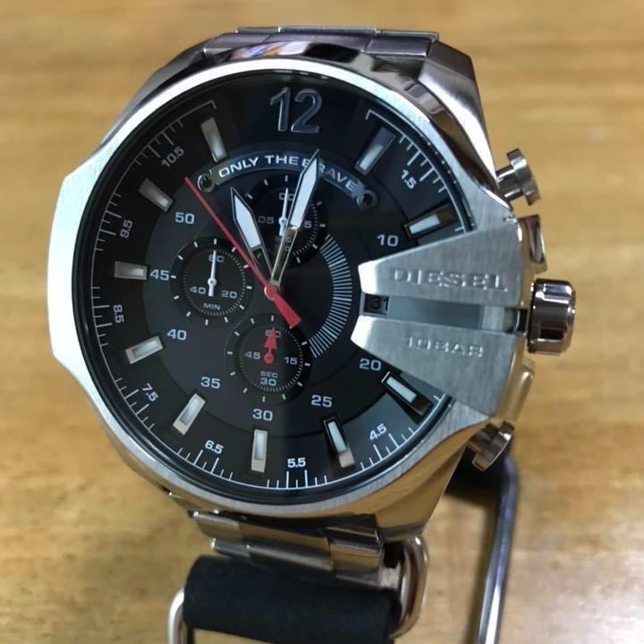 いラインアップ ディーゼル ブラック クオーツ クロノグラフ メンズ DZ4308 腕時計 DIESEL 男性用