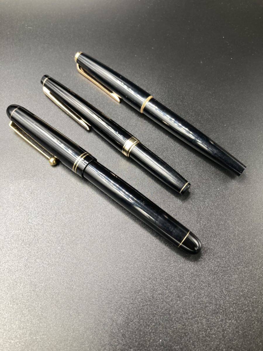 万年筆 PILOT パイロット CUSTOM67 Bite MONTBLANC モンブラン 3本まとめ　585 14K_画像1