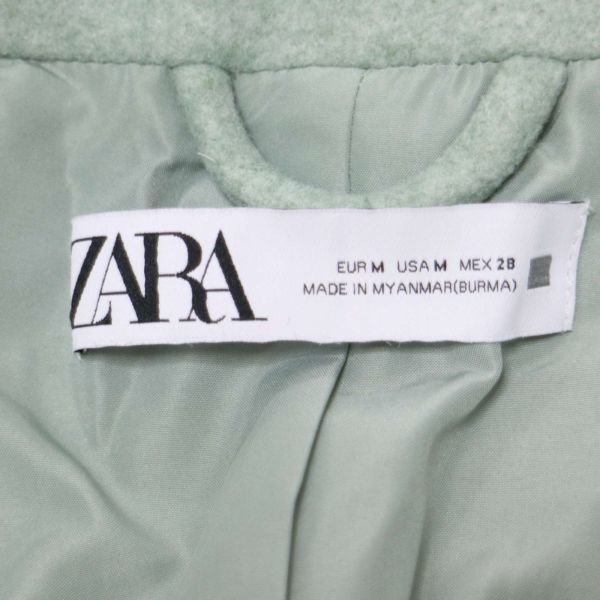 ZARA ザラ 秋冬 ウールライク★ ダブル コート Sz.M　レディース　E3T02780_B#N_画像5