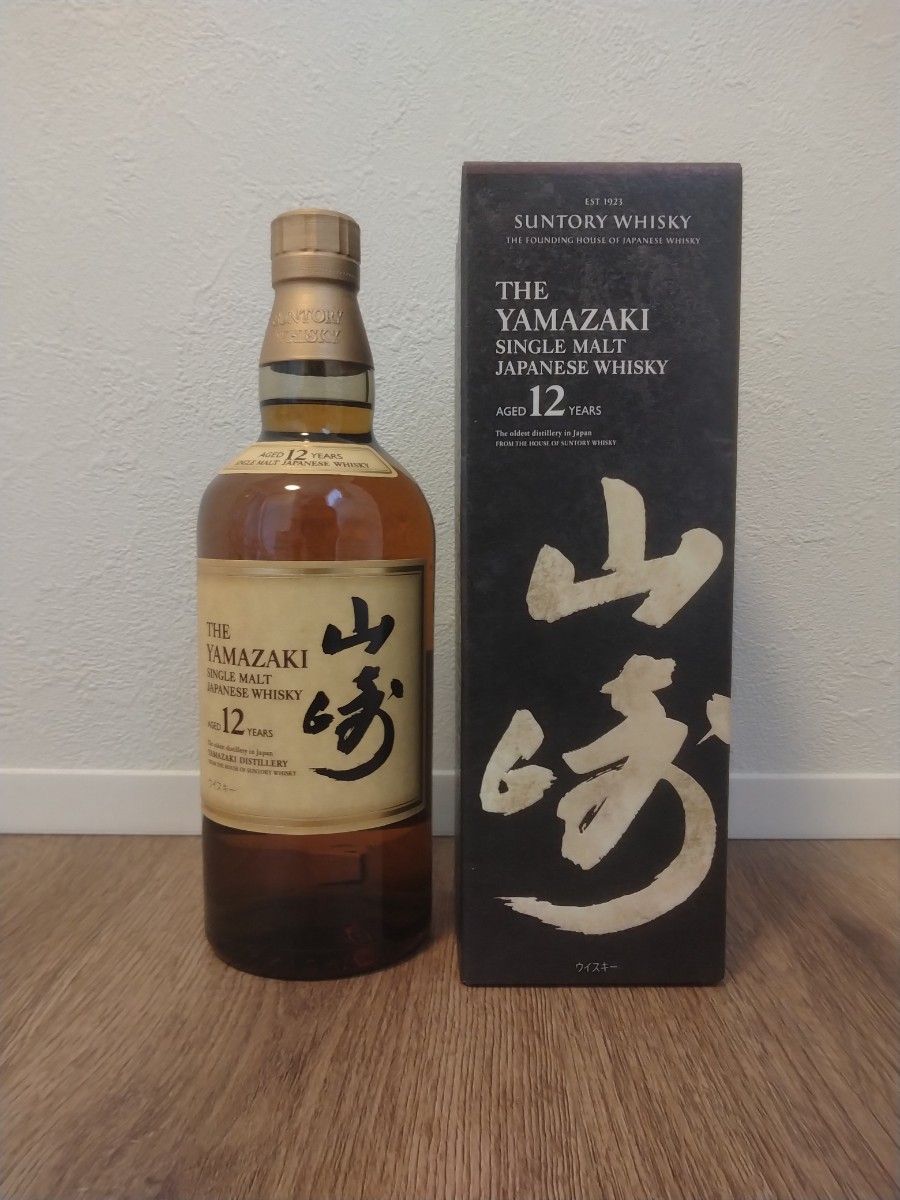 サントリー ウィスキー 山崎 シングルモルトウイスキー 12年  箱付き SUNTORY YAMAZAKI