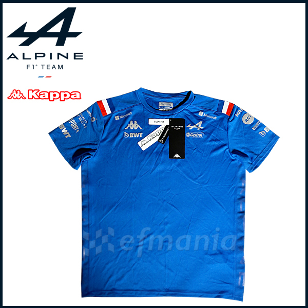 [ не продается ]2022 alpine F1 команда предметы снабжения скорость .. футболка XL Kappa новый товар * Alonso o темно синий Япония GP