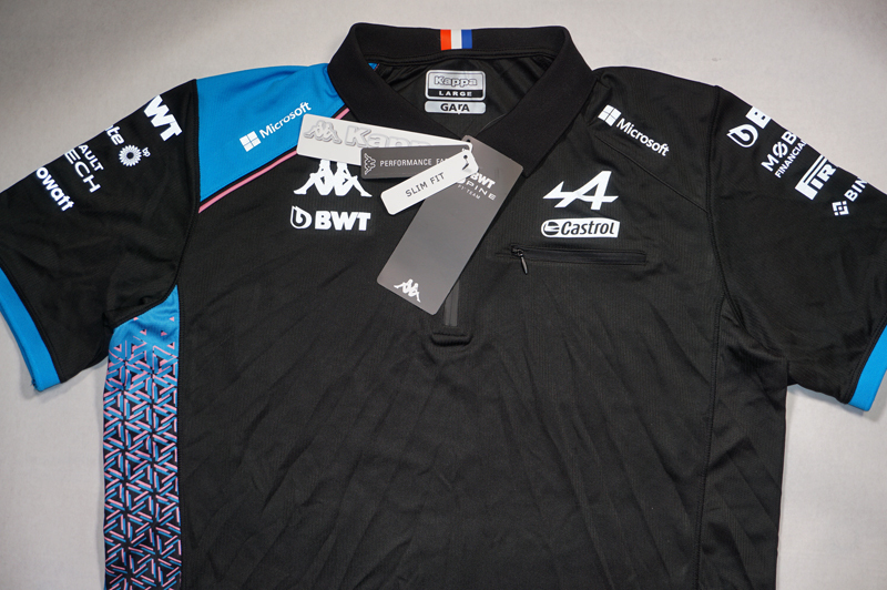 [ not for sale ]2023 BWT alpine F1 team supplied goods polo-shirt L Kappa new goods * gas Lee o navy blue Renault 