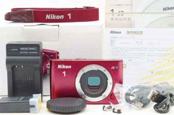 ☆極上美品☆ ニコン Nikon 1 J3 ボディ 元箱 付属品 Shot数 僅か 5,100枚前後！ ♯23112304A_画像1