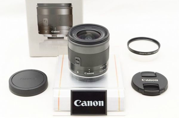 ☆極上美品☆ Canon キャノン EF-M 11-22mm F4-5.6 IS STM 元箱 付属品 ♯23120104