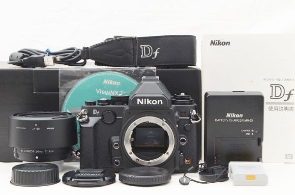 ☆新品同様☆ Nikon ニコン DF 50mm F1.8 G Special Edition レンズキット 元箱 付属品 Shot数 僅か 1,650枚前後！ ♯23121006_画像1