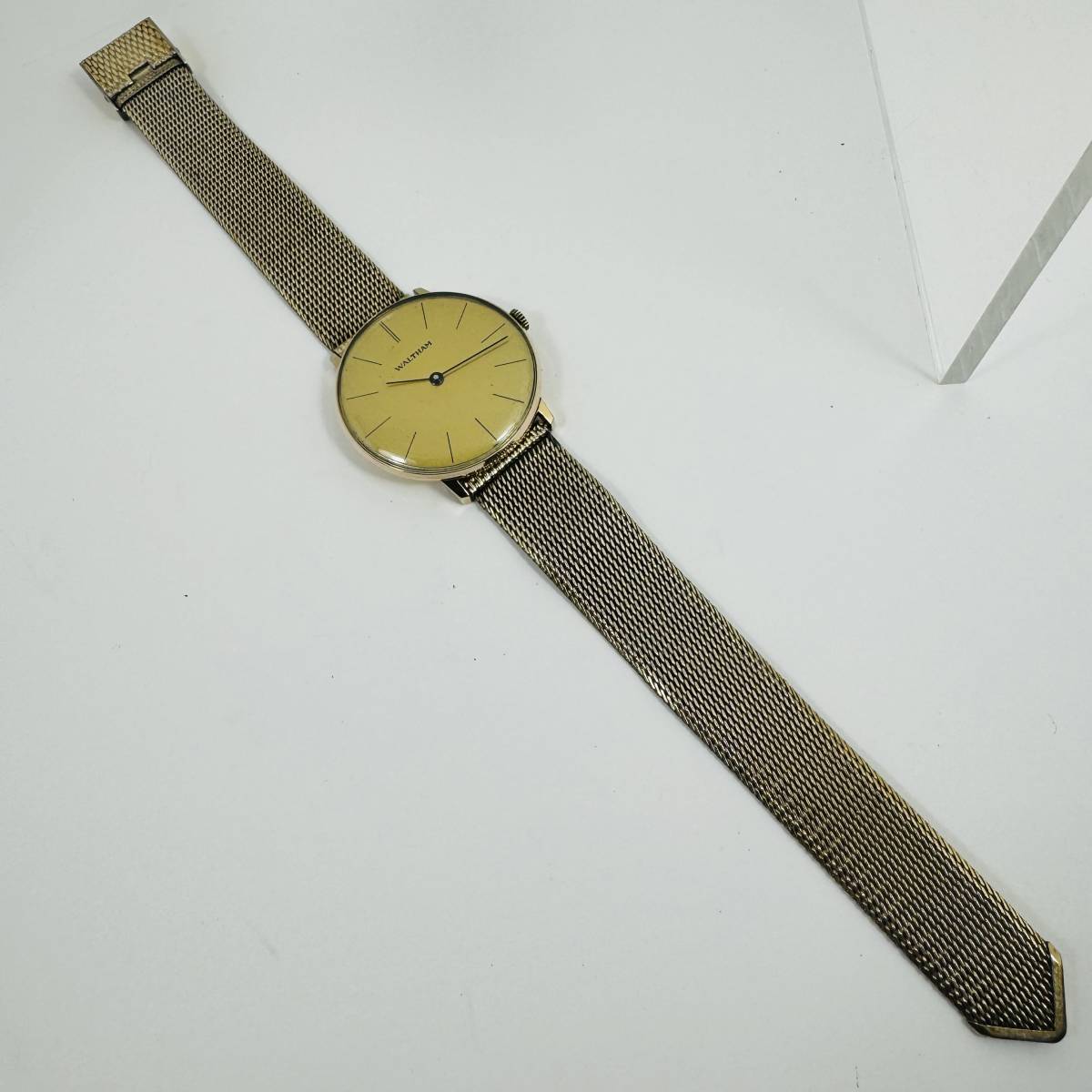 ★70年代 WALTHAM ウォルサム 腕時計 手巻き ゴールド 稼働品 ヴィンテージ_画像2