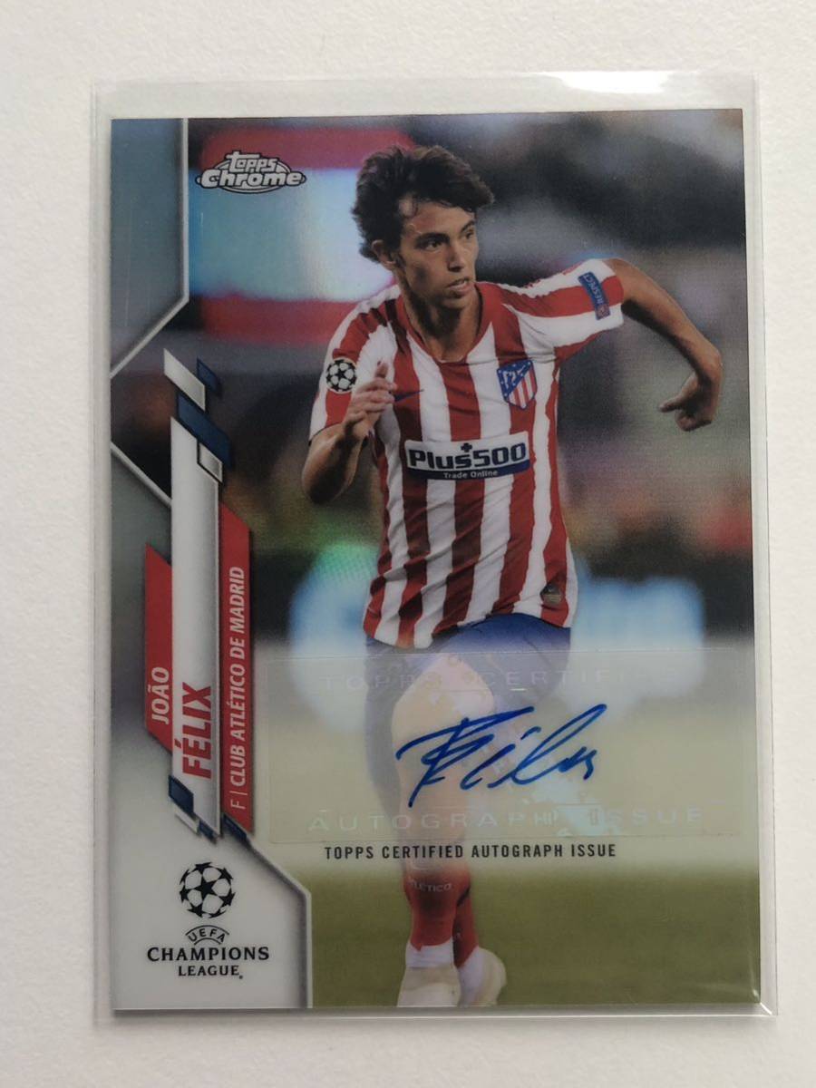 joao felix auto topps chrome atletico madrid Barcelona フェリックス_画像1