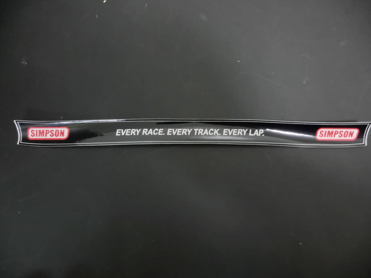 SIMPSON シールドステッカー 付属品 EVERY RACE, EVERY TRACK, EVERY LAP._画像1