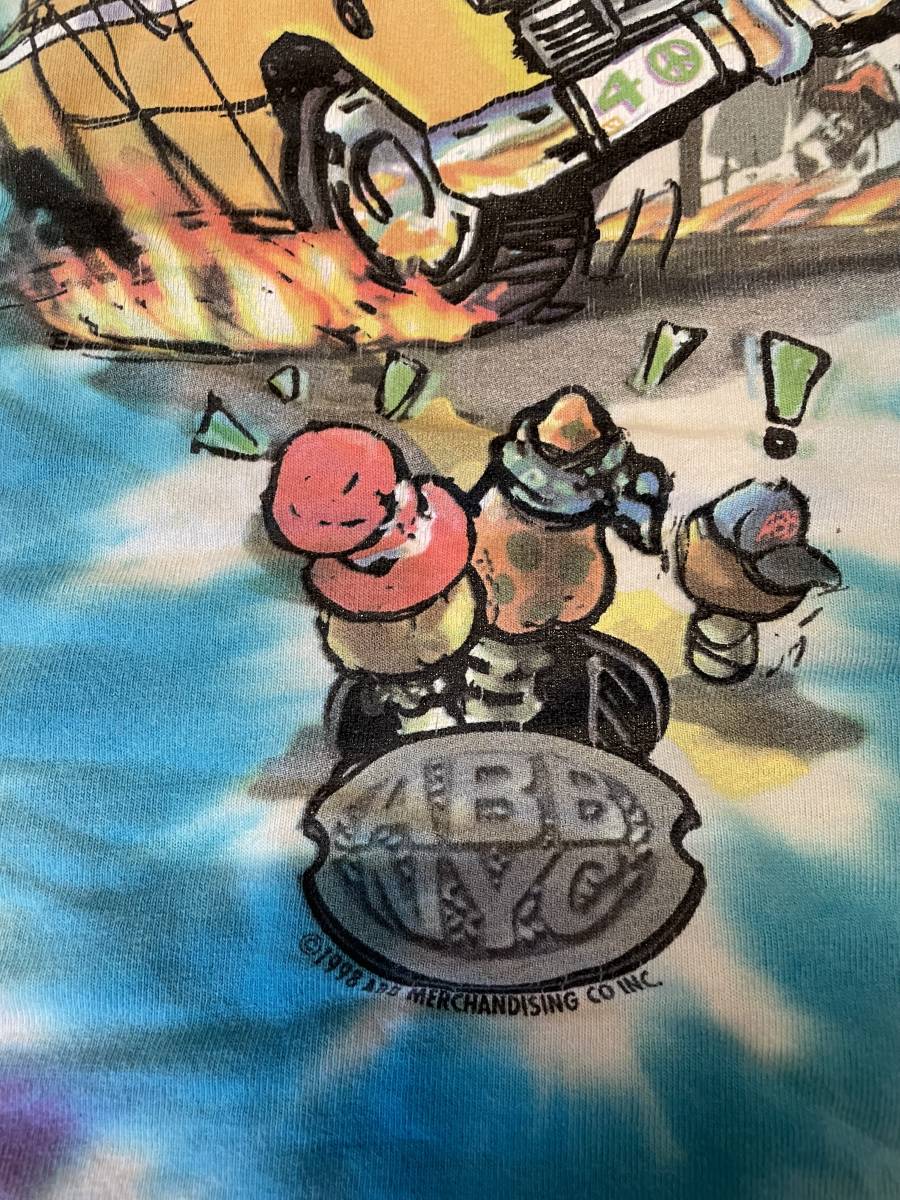 90s(1998) LIQUID BLUE Allman Brothers Band Tシャツ L タイダイ オールマン・ブラザーズ・バンド 古着 ビンテージ_画像3