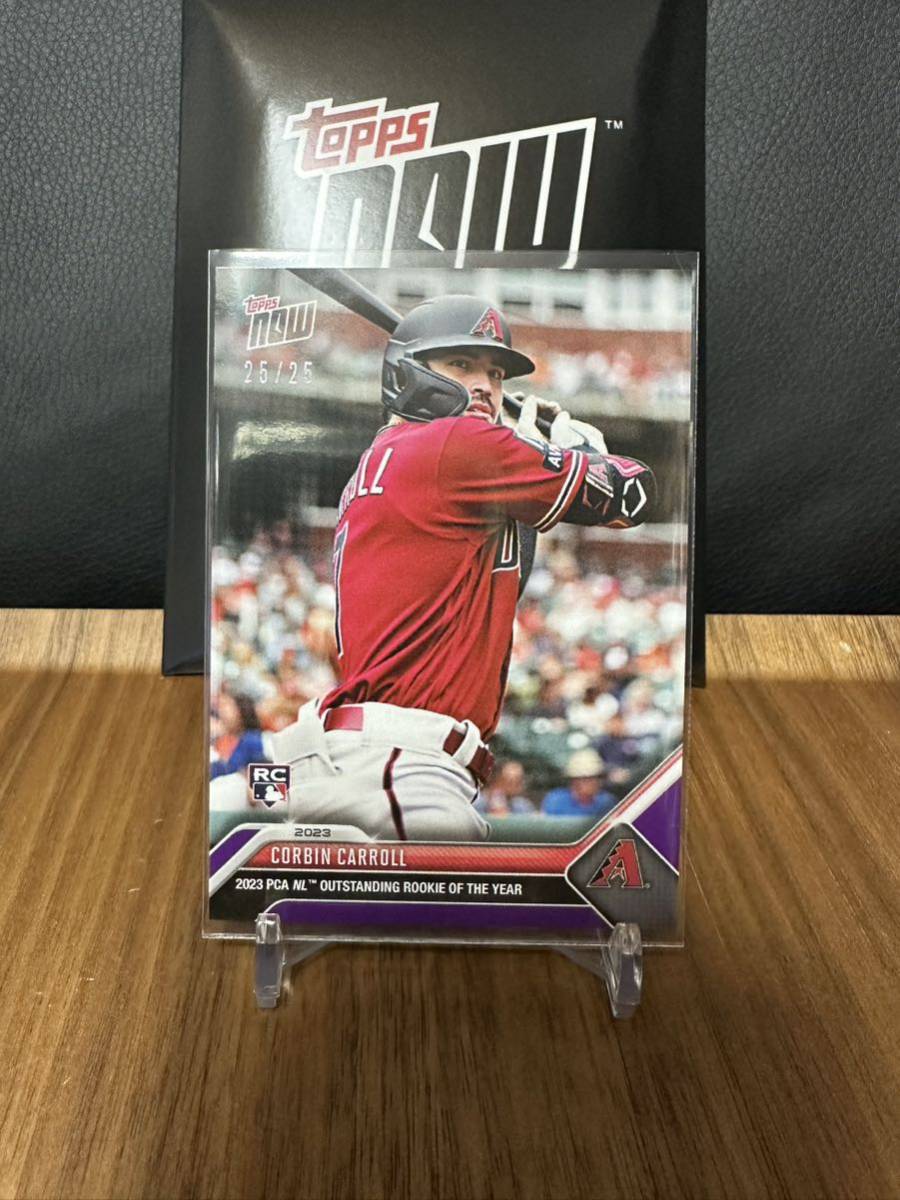 「25シリ2023 MLB Topps Now PCA-6 Corbin Carroll 」Players Choice Awards コービン・キャロル　シリアルナンバー入りルーキーカード_画像1