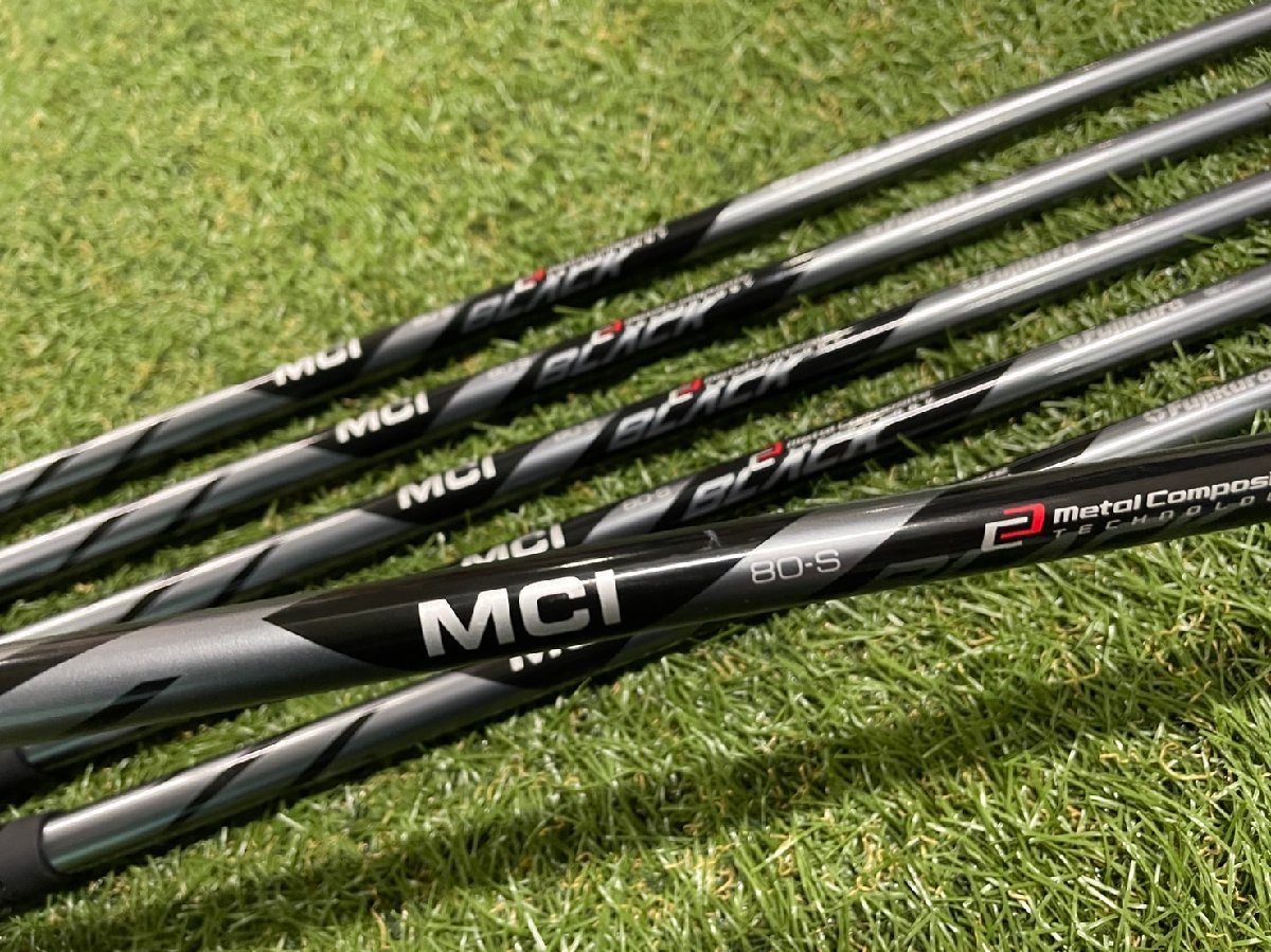 U510▼▼【極上品・ラウンド未使用】　PXG/0311 XP GEN6 ブラックホーク IRON MCI BLACK 80-S 6I~GW 6本セット/U510-PXG-G6BH-MCIB6G_画像5