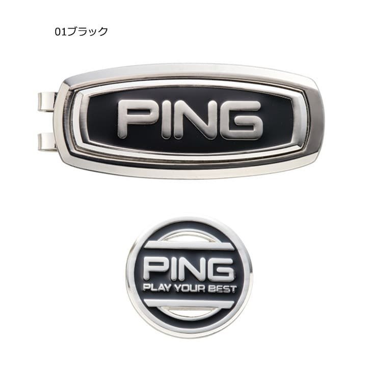 N024■■【メール便】ピン/PING/36485/AC-U2202 BELT CLIP/ベルトクリップ/マーカー ブラック【展示品】/N024-AC-U2202-BLK_画像1