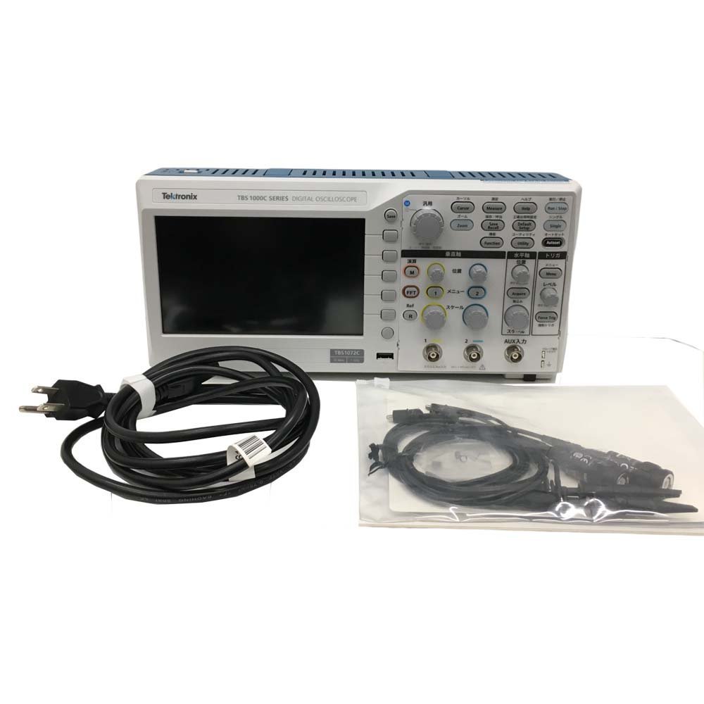 泉店23-2141【通電確認済み】 テクトロニクス Tektronix TBS1072C デジタルオシロスコープ DIGITAL OSCILLOSCOPE 70MHz 1GS/s 機器 周波数_画像1