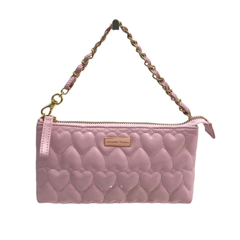 23-5076 Samantha Thavasa чейнджер плечо сумка бардачок розовый Heart эмаль Gold металлические принадлежности cosme сумка Mini сумка женский 