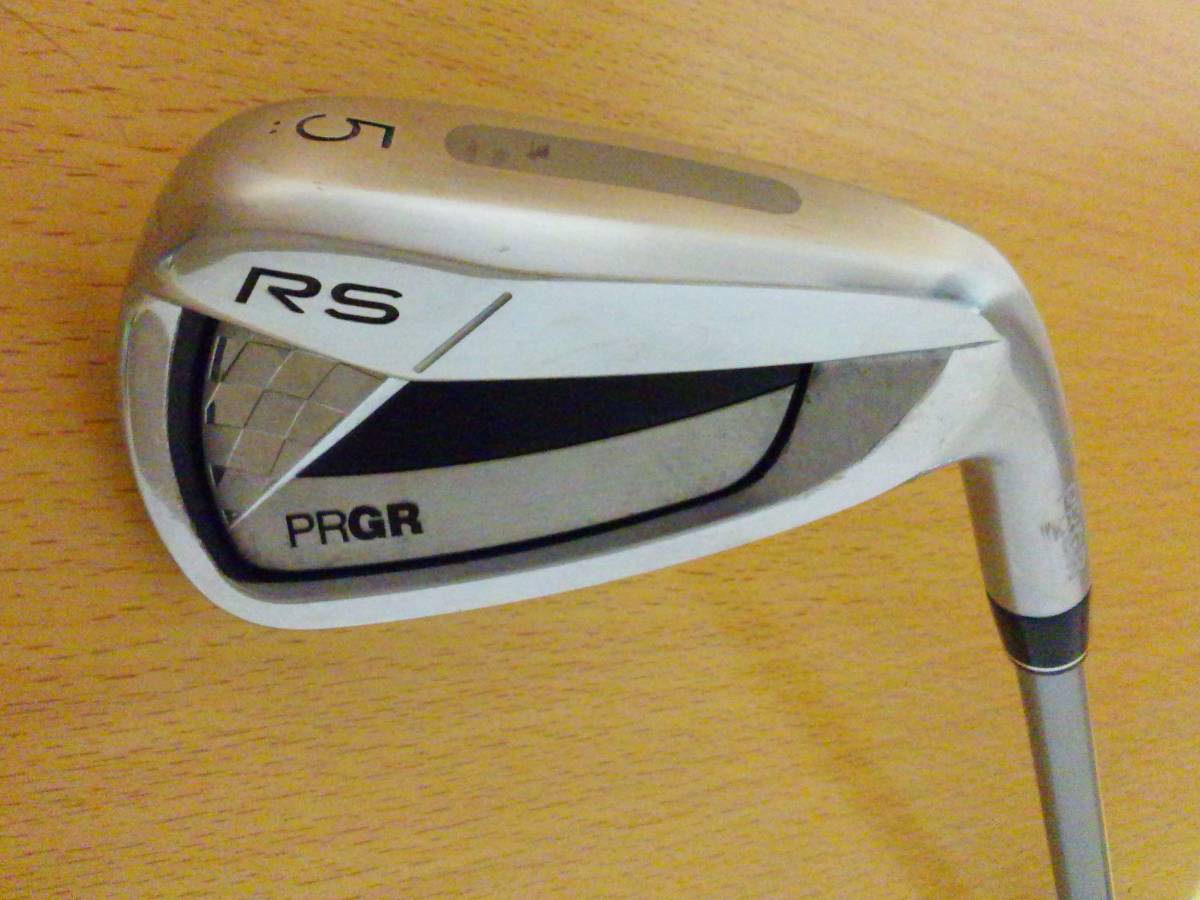 プロギア PRGR RS TITAN FACE IRON チタンフェース アイアン 5番アイアン 5I オリジナルカーボン M-43 S相当 2016年モデル_画像1