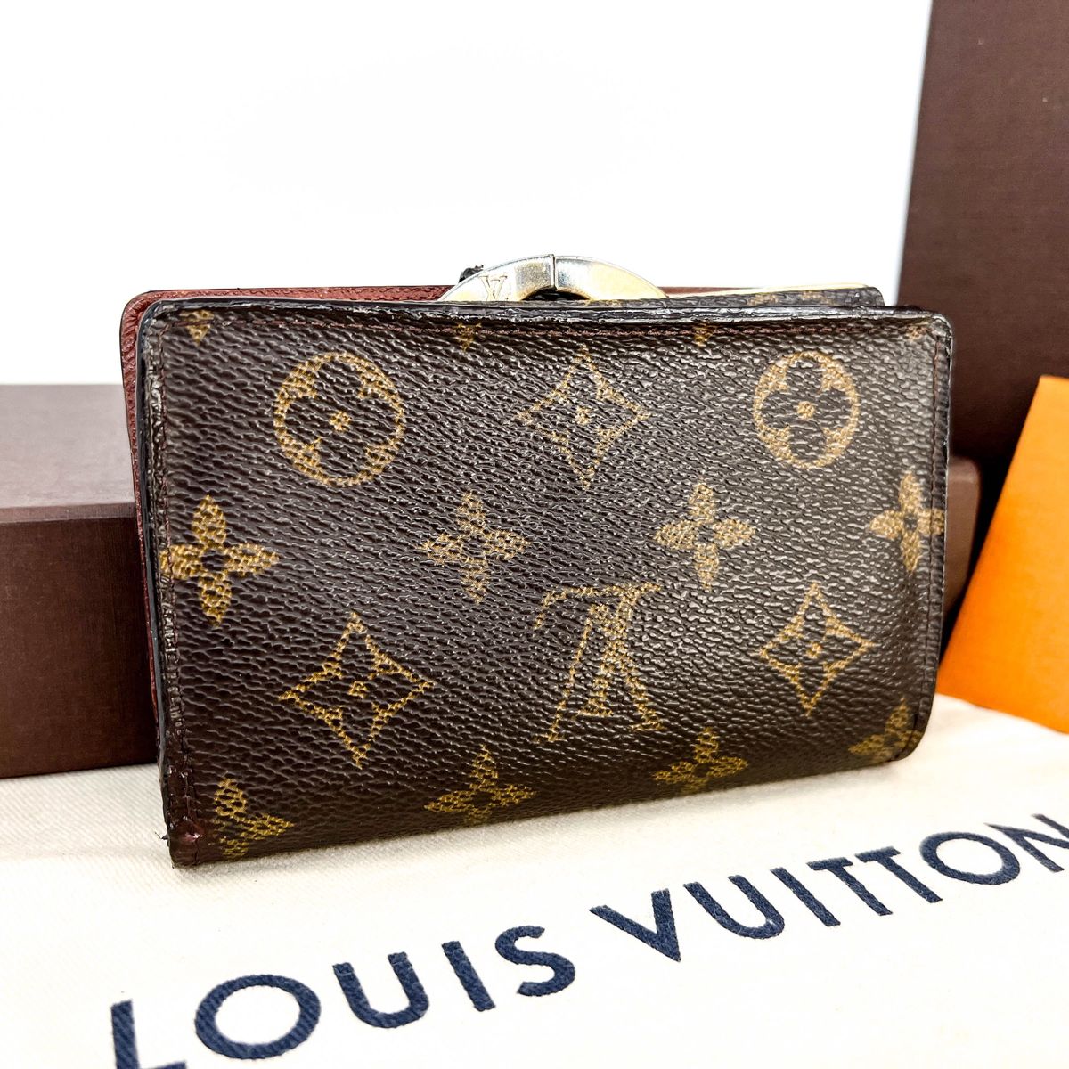 ルイヴィトン  ポルトモネ　モノグラム　がま口　財布　LOUISVUITTON ウォレット