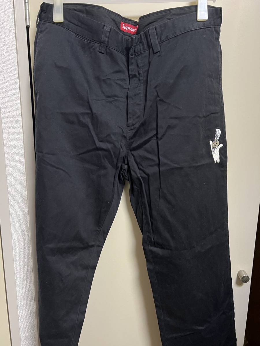 USED品●Supreme Doughboy Chino Pant　チノパン　ブラック　36インチ_画像1