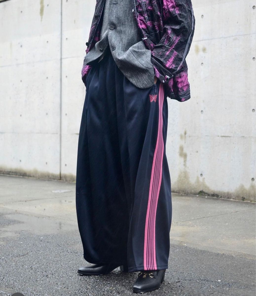 needles 20ss トラックパンツ ヒザデル H D ネイビー ピンク needles 20ss トラックパンツ ヒザデル H D ネイビー ピンク