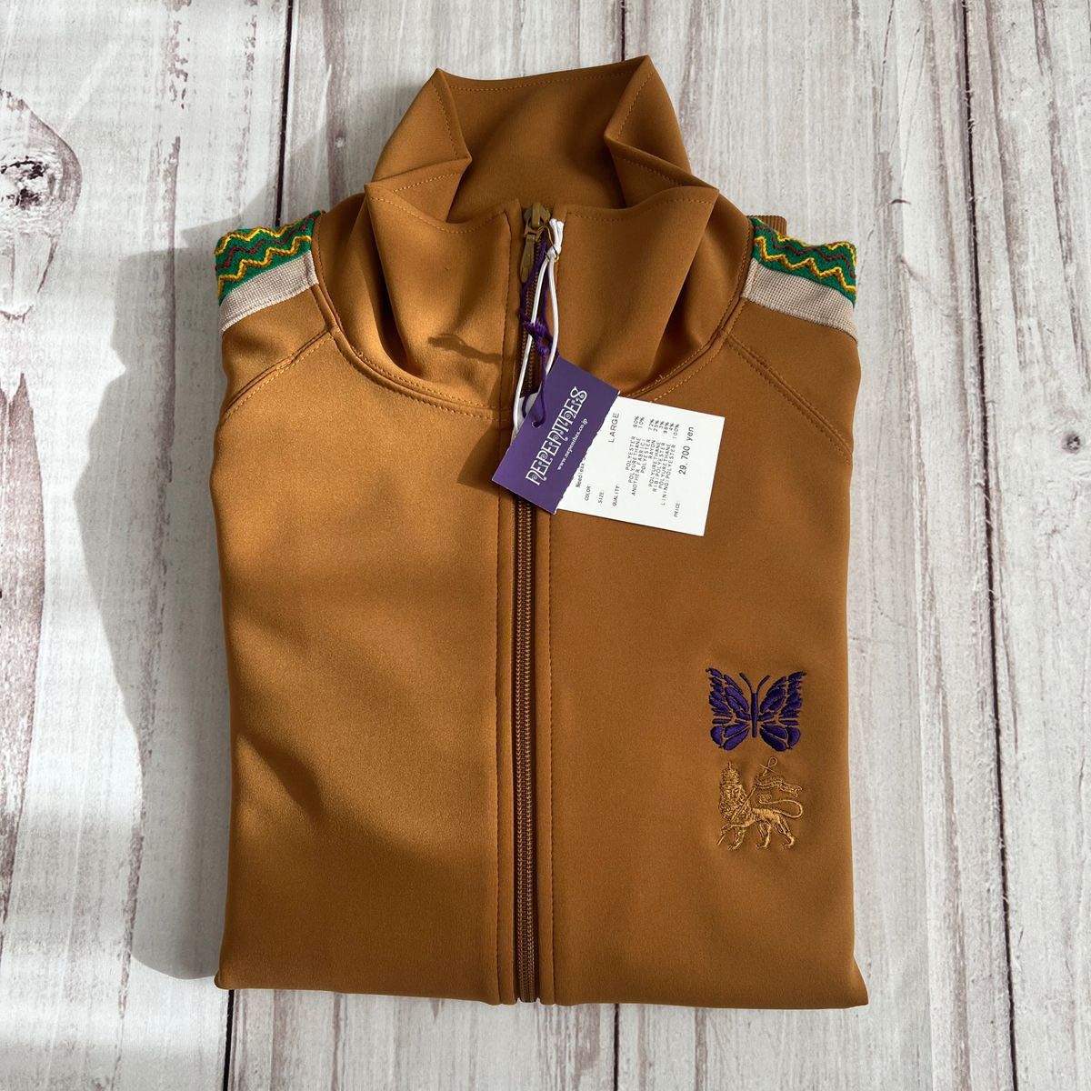 NEEDLES Sasquatchfabrix 別注 トラックジャケット L マスタード NEEDLES Sasquatchfabrix 別注 トラックジャケット L マスタード