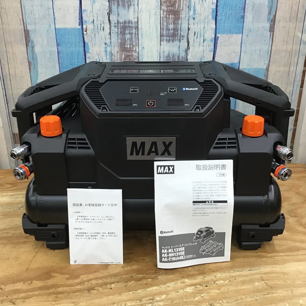 【未使用品】★マックス(MAX) 高圧専用エアコンプレッサー AK-HH1310E_ブラック タンク容量11L_画像1