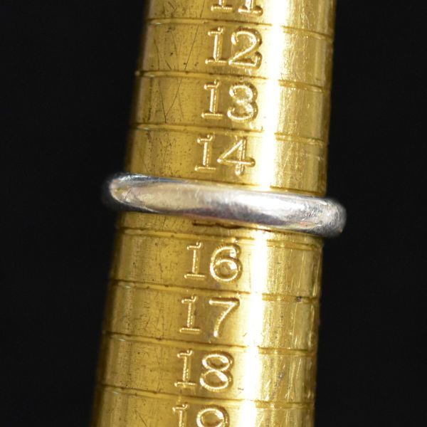 アンティーク 銀製/Silver/シルバー テスト済み ムーンストーンのリング/指輪 14号 本物保証 19世紀末ごろ_画像9