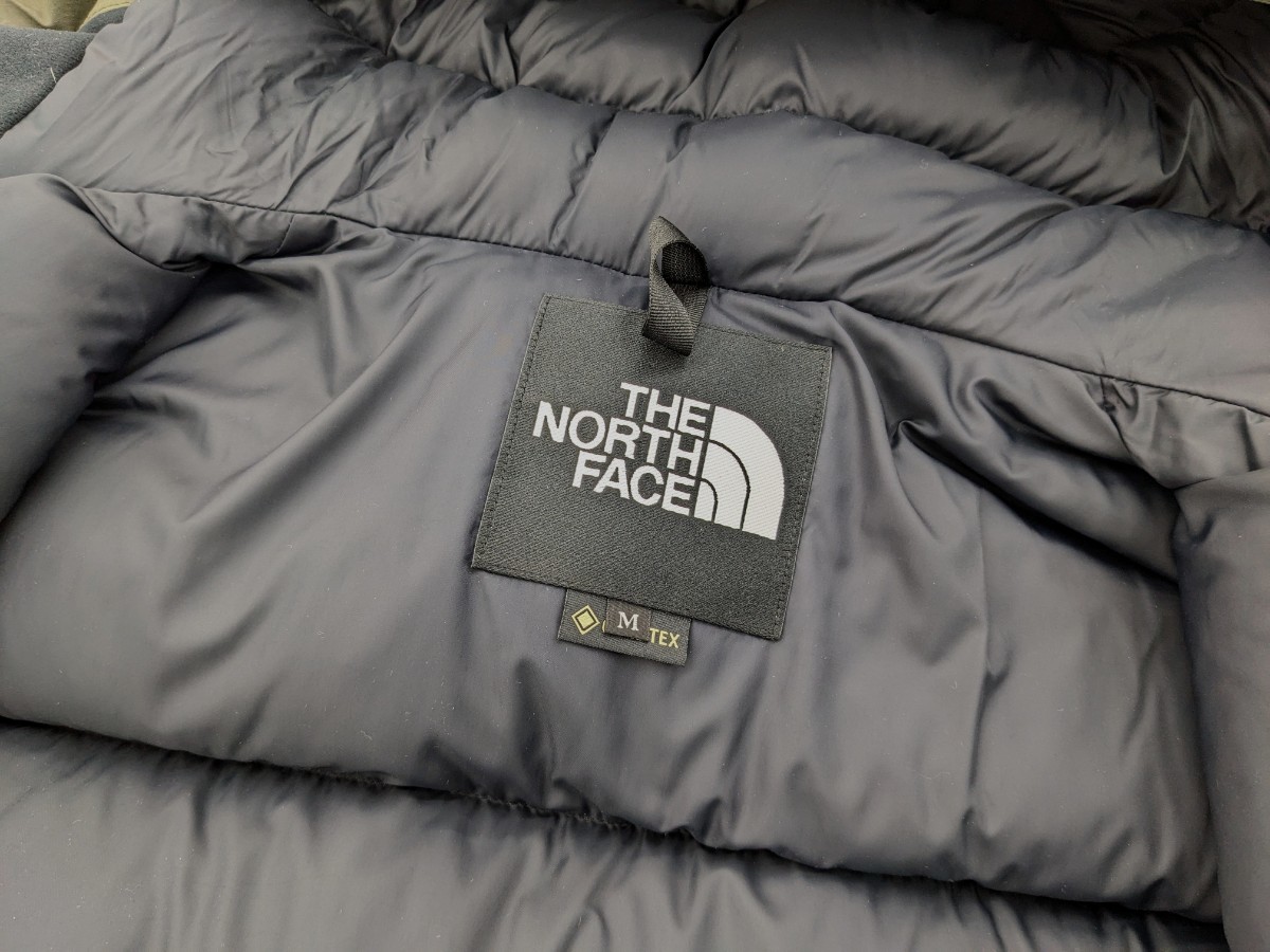 美品 THE NORTH FACE ノースフェイス ND91930 Mountain Down Jacket マウンテンダウンジャケット カーキ サイズM GORE-TEX ゴアテックス_画像6