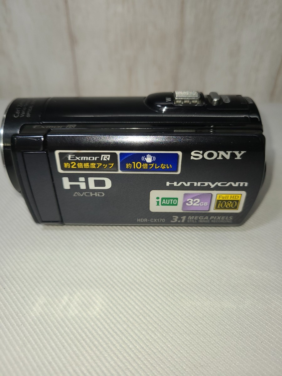 【SONY】ソニー☆HDR-CX170☆ハンディカム　バッテリー&ソフトケース付き/デジタルビデオカメラ/ビデオカメラ/動作末確認　_画像2
