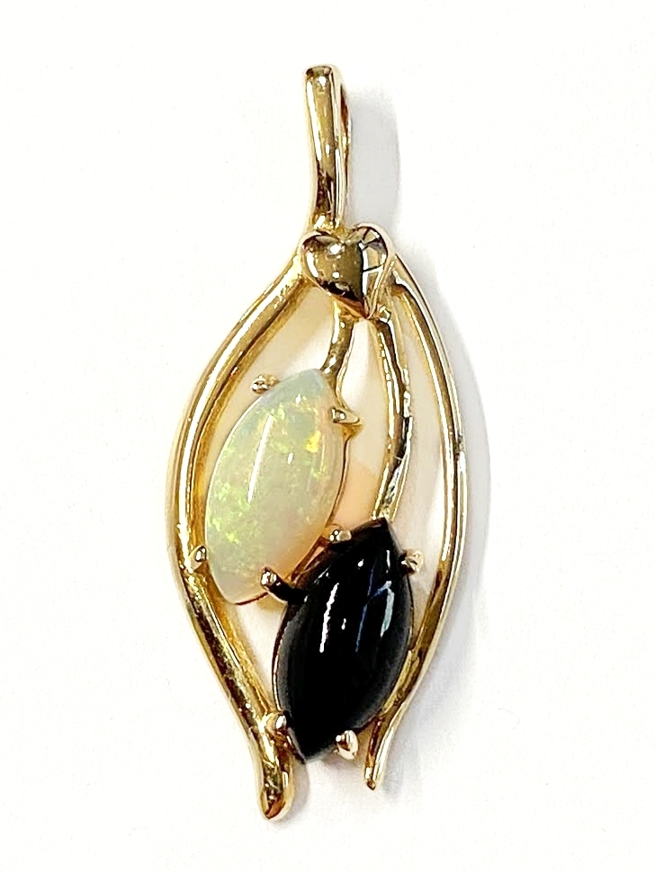14K K14 585 ブラックオパール ペンダントトップ ペンダントヘッド 14K K14 585 ブラックオパール ペンダントトップ ペンダントヘッド