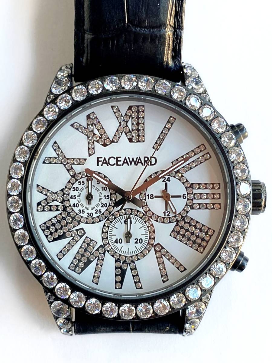 激安価格セール フェイスアワードFACEAWARD 腕時計 スワロフスキー - 時計