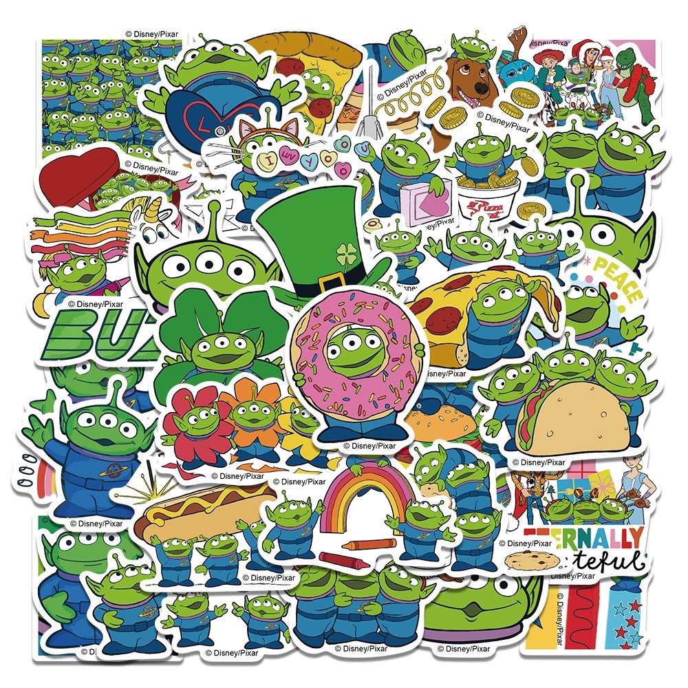 42 листов little зеленый men C Toy Story Disney водонепроницаемый стикер наклейка 