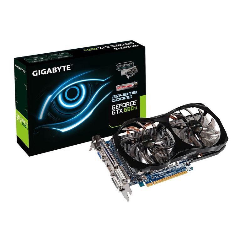 GIGABYTE グラフィックボード NVIDIA GeForce GTX650Ti 2GB PCI-E WINDFORCE2X GV-N6_画像1