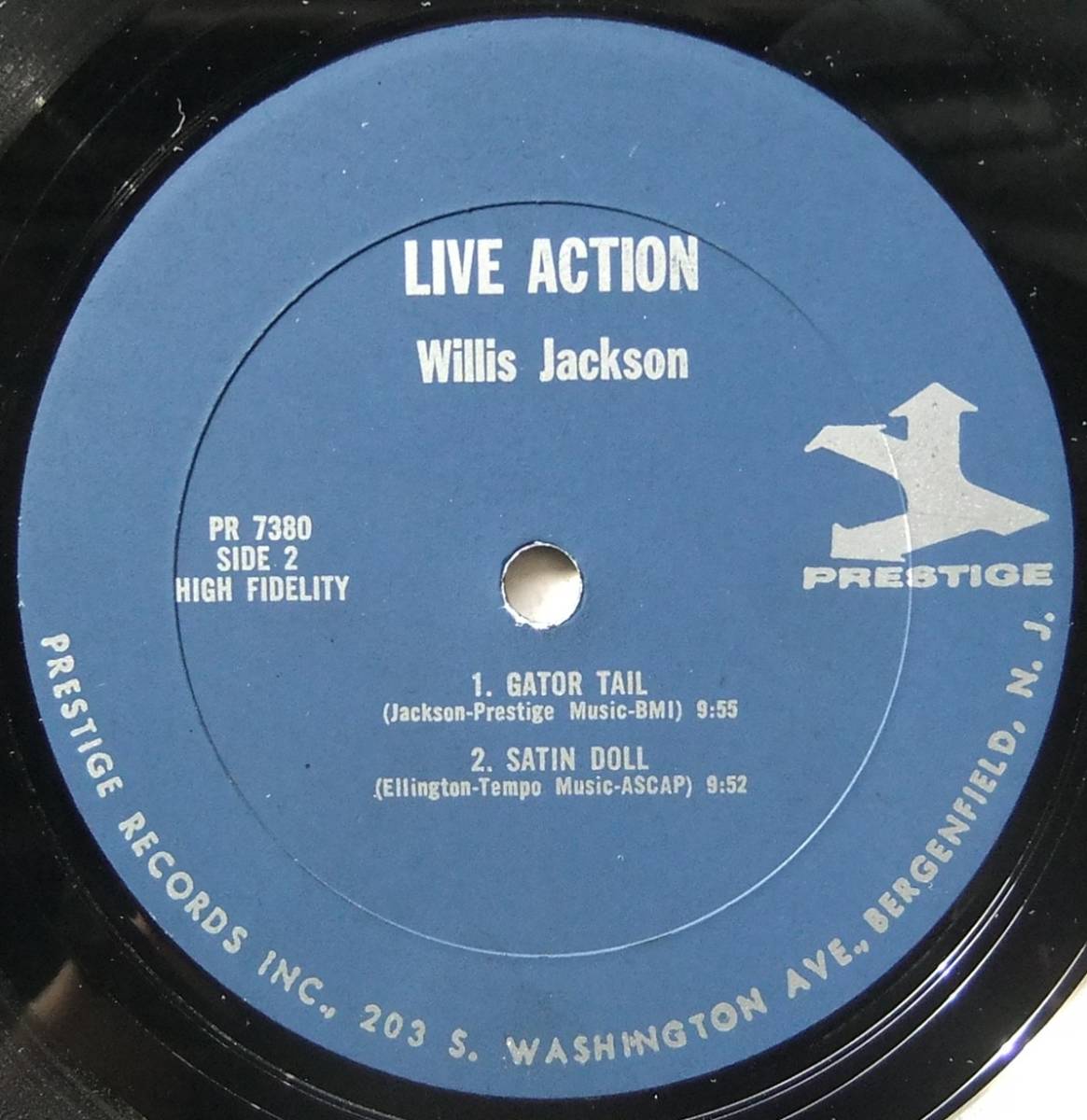◆ WILLIS JACKSON - PAT MARTINO / Live! Action ◆ Prestige PRLP 7380 (blue:VAN GELDER) ◆ W_画像4