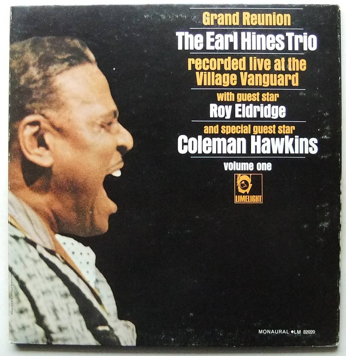 ◆ EARL HINES Trio - ROY ELDRIDGE - COLEMAN HAWKINS / Grand Reunion ◆ Limelight LM 82020 (green:dg) ◆_画像1