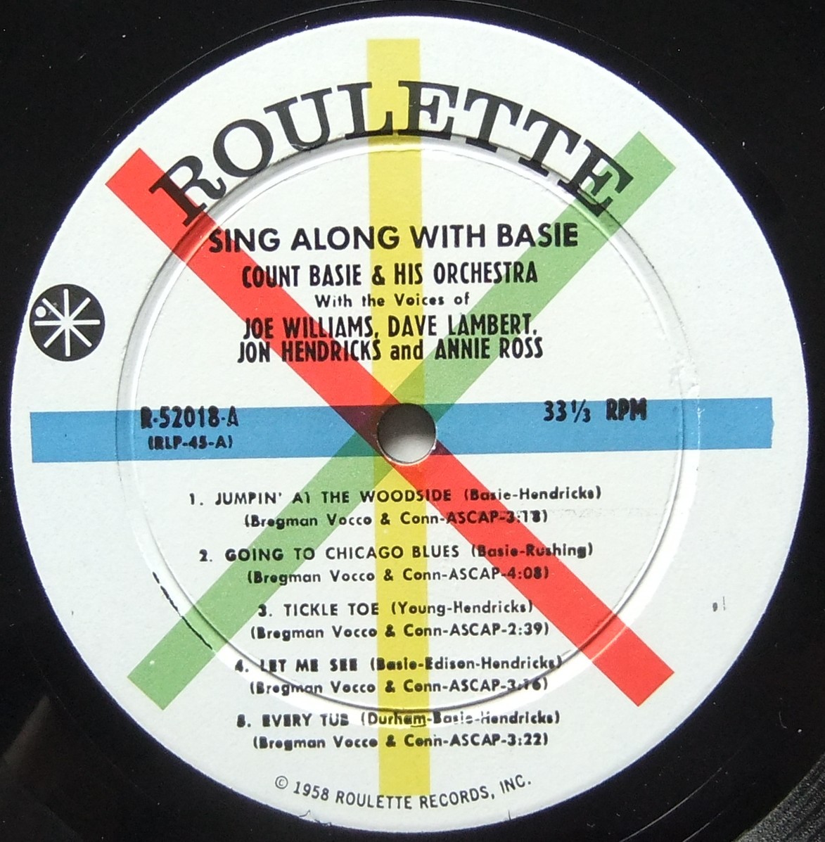 ◆ COUNT BASIE / Sing Along With Basie ◆ Roulette R-52018 (bar:dg) ◆ W_画像3
