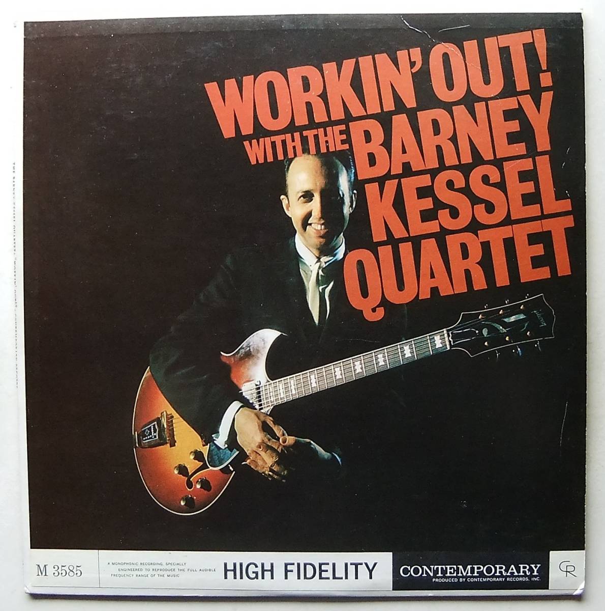 ◆ BARNEY KESSELL Quartet / Workin' Out ◆ Contemporary M3585 (yellow:dg) ◆ S